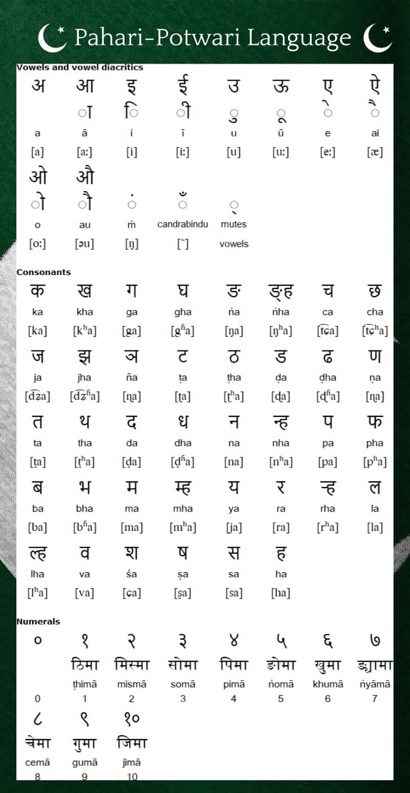 Pahari-Potwari Language