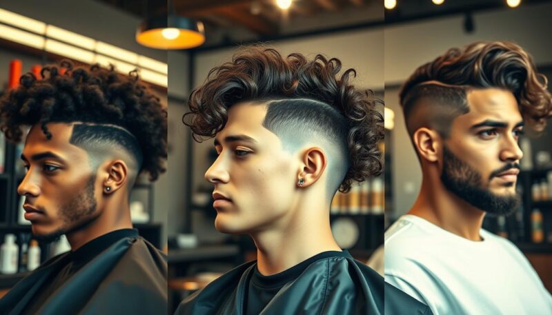 haircuts for curly-haired men